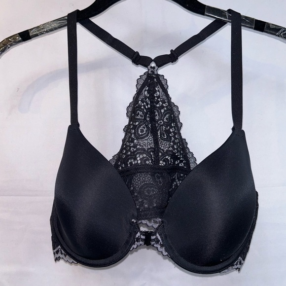 Maidenform Bra Lace Racerback Full Coverage Lightly Padded Underwire T-Shirt Bra - Picture 4 of 13